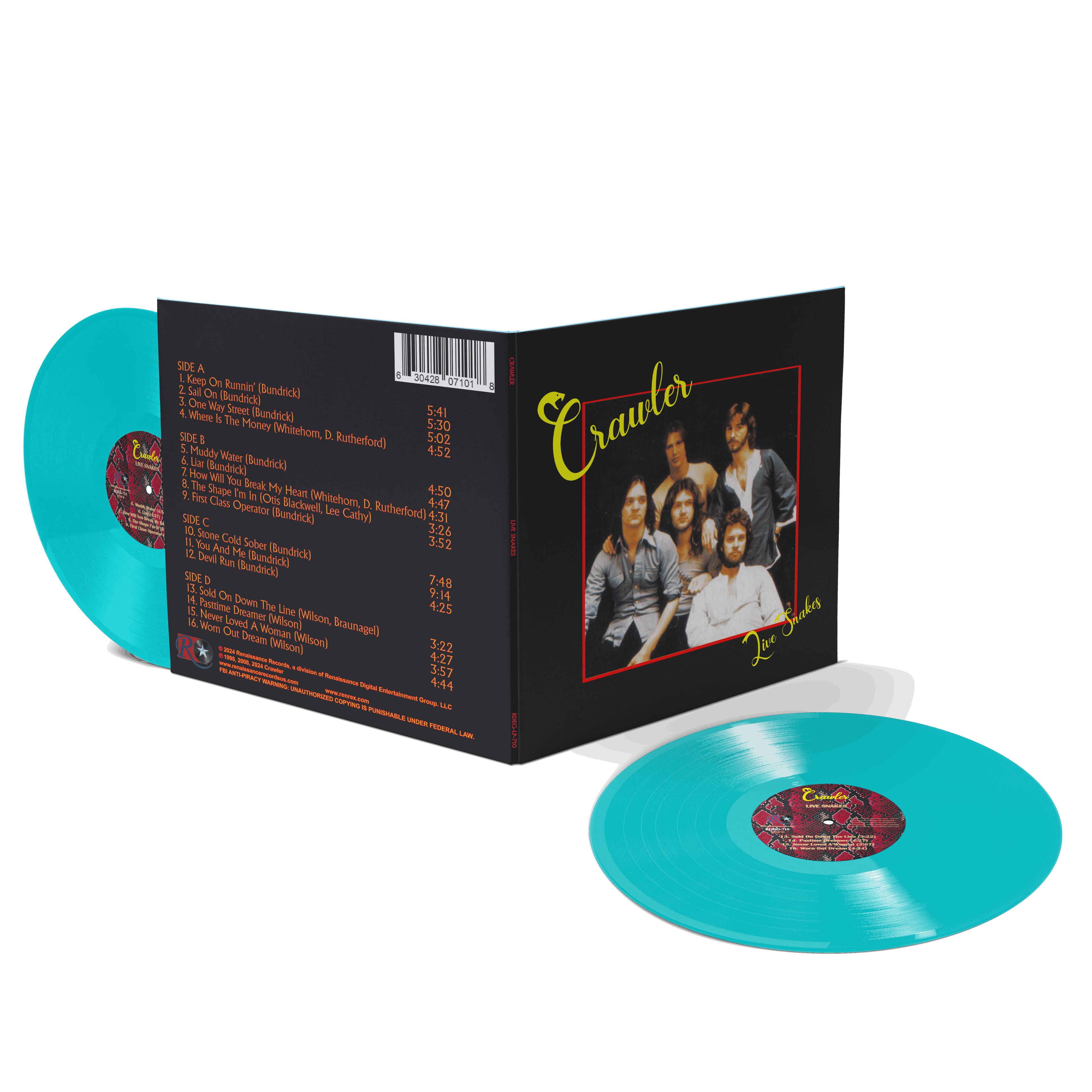 Crawler - Live Snakes [2LP] Turquoise