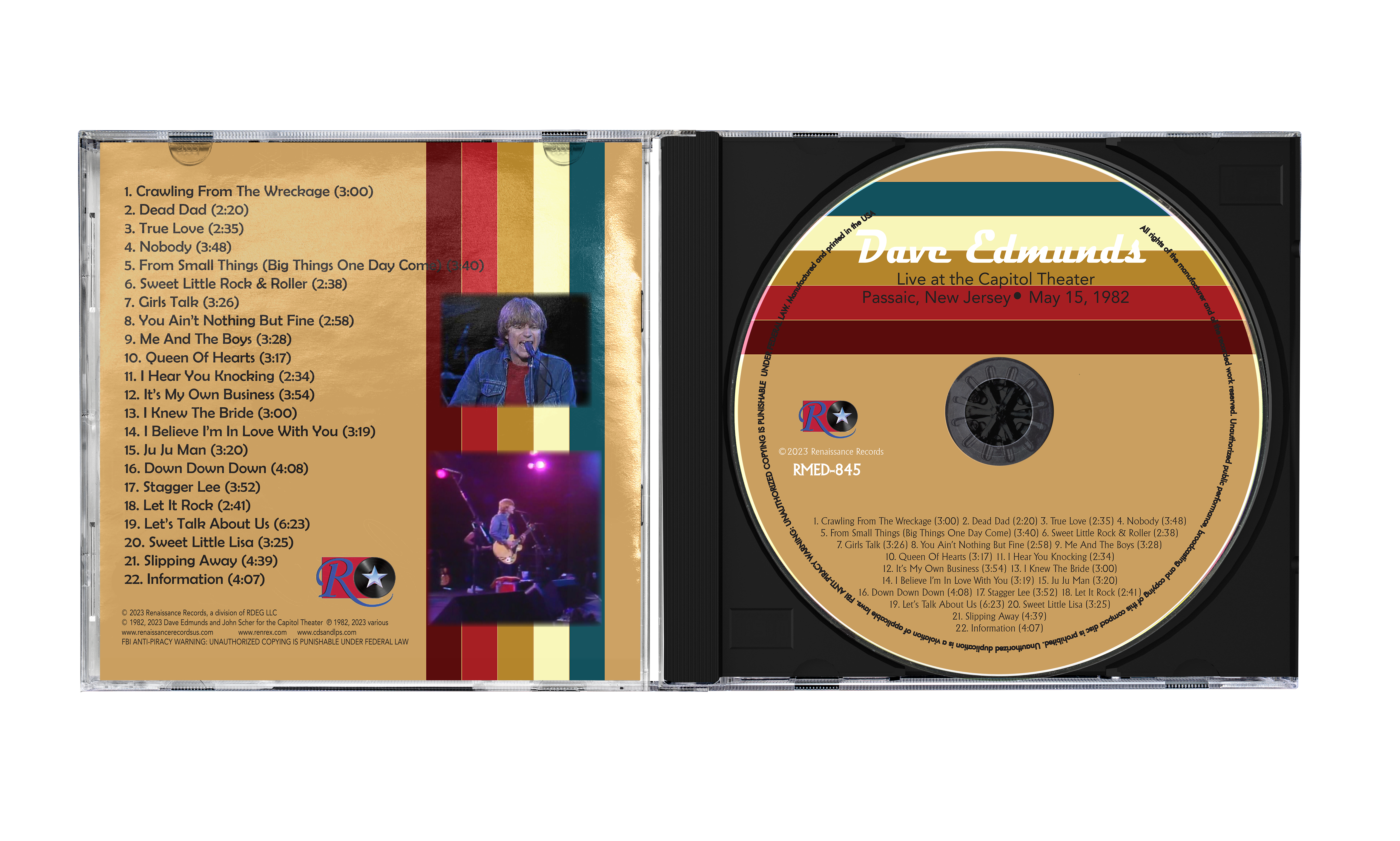 Dave Edmunds - Live at the Capitol Theater May 15, 1982 [CD]