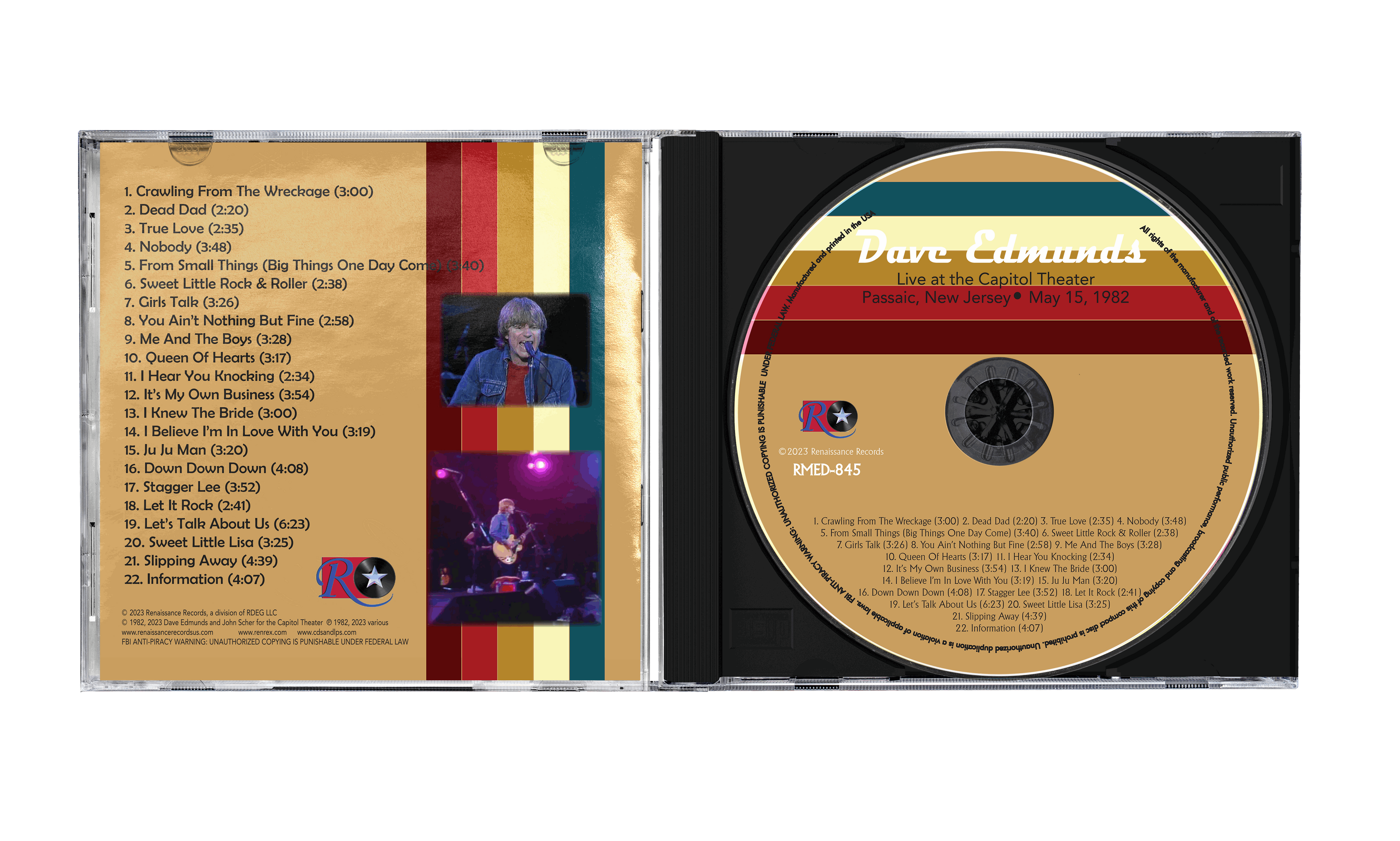 Dave Edmunds - Live at the Capitol Theater May 15, 1982 [CD]