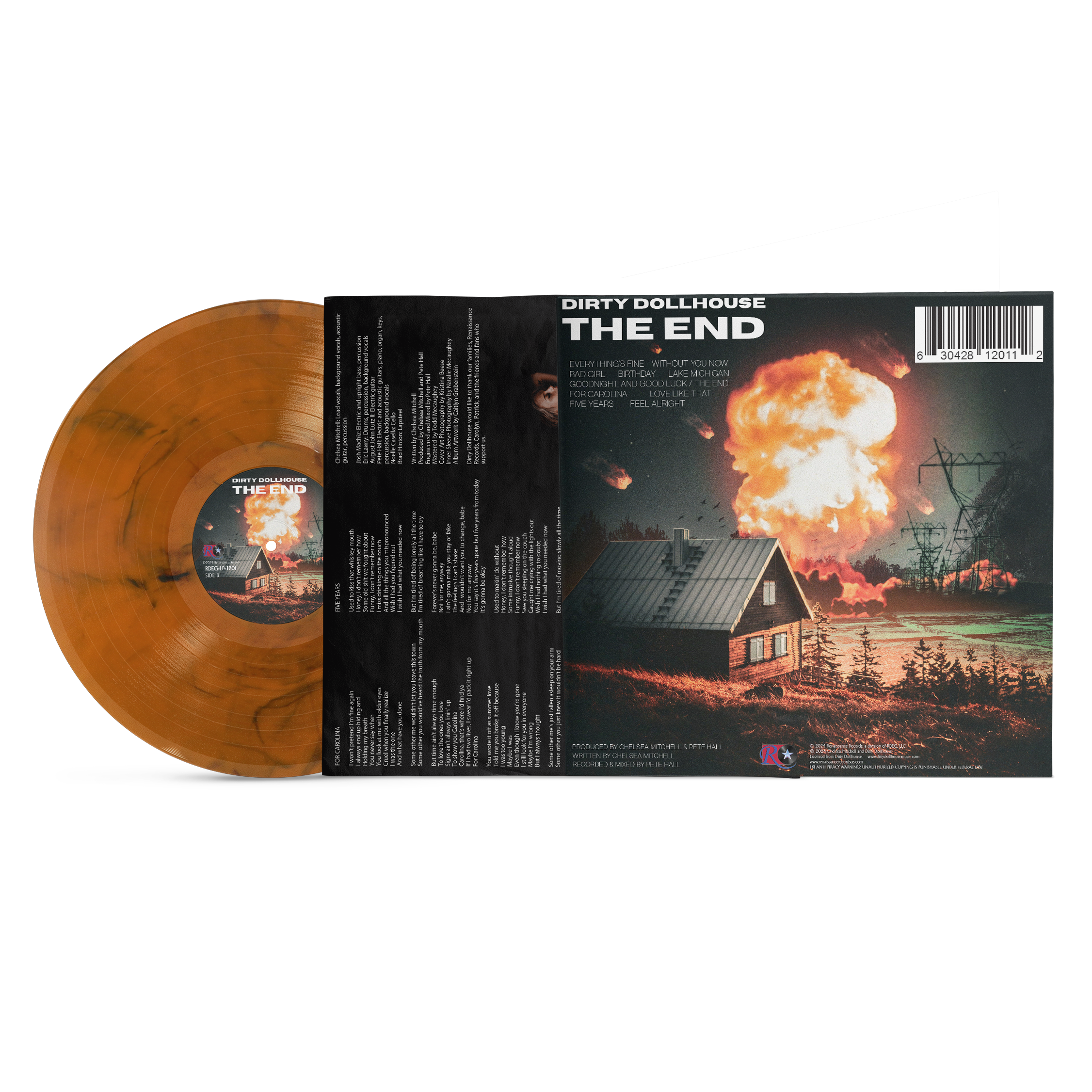 Dirty Dollhouse - The End [LP] Orange Smoke Marble