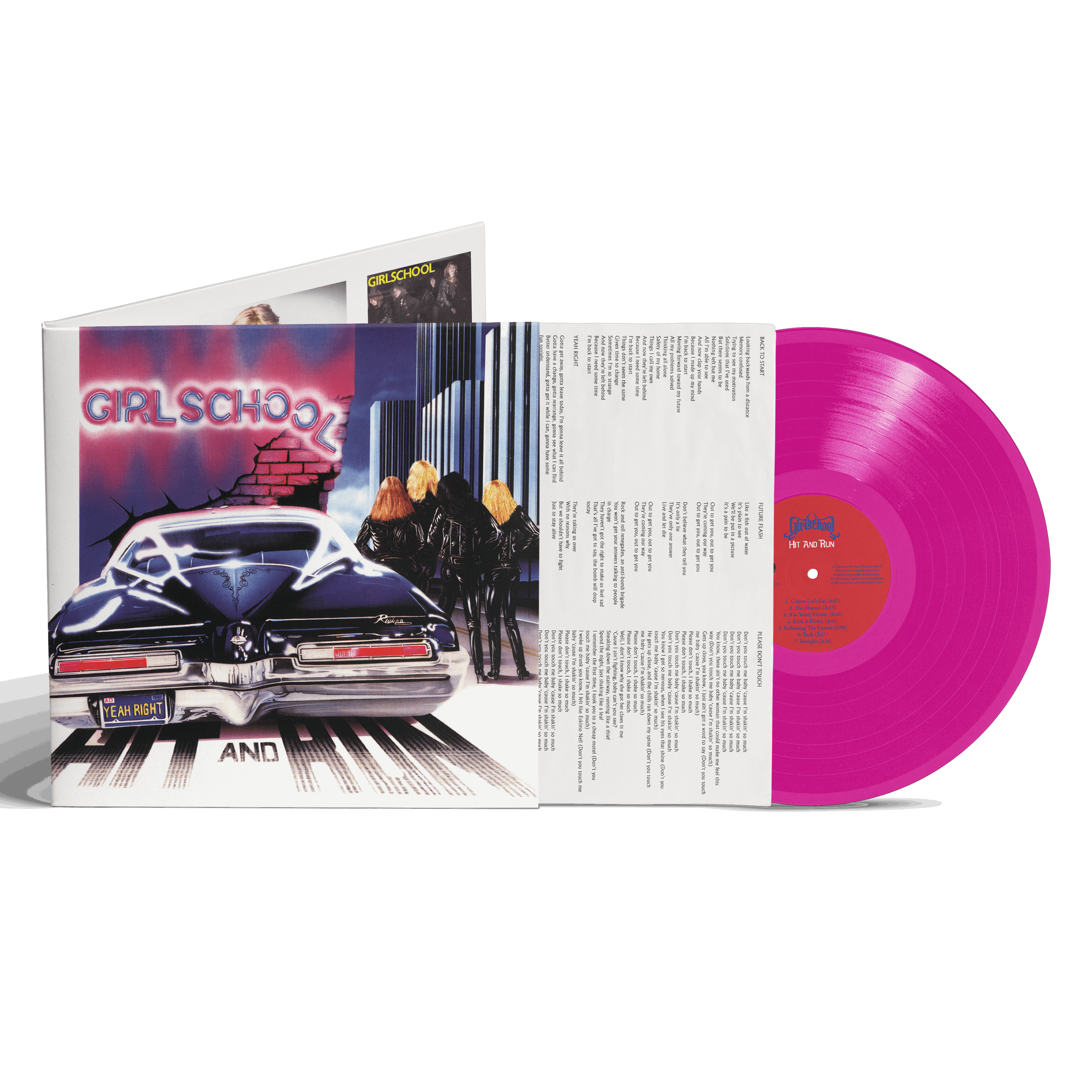 Girlschool - Hit And Run [LP] Magenta