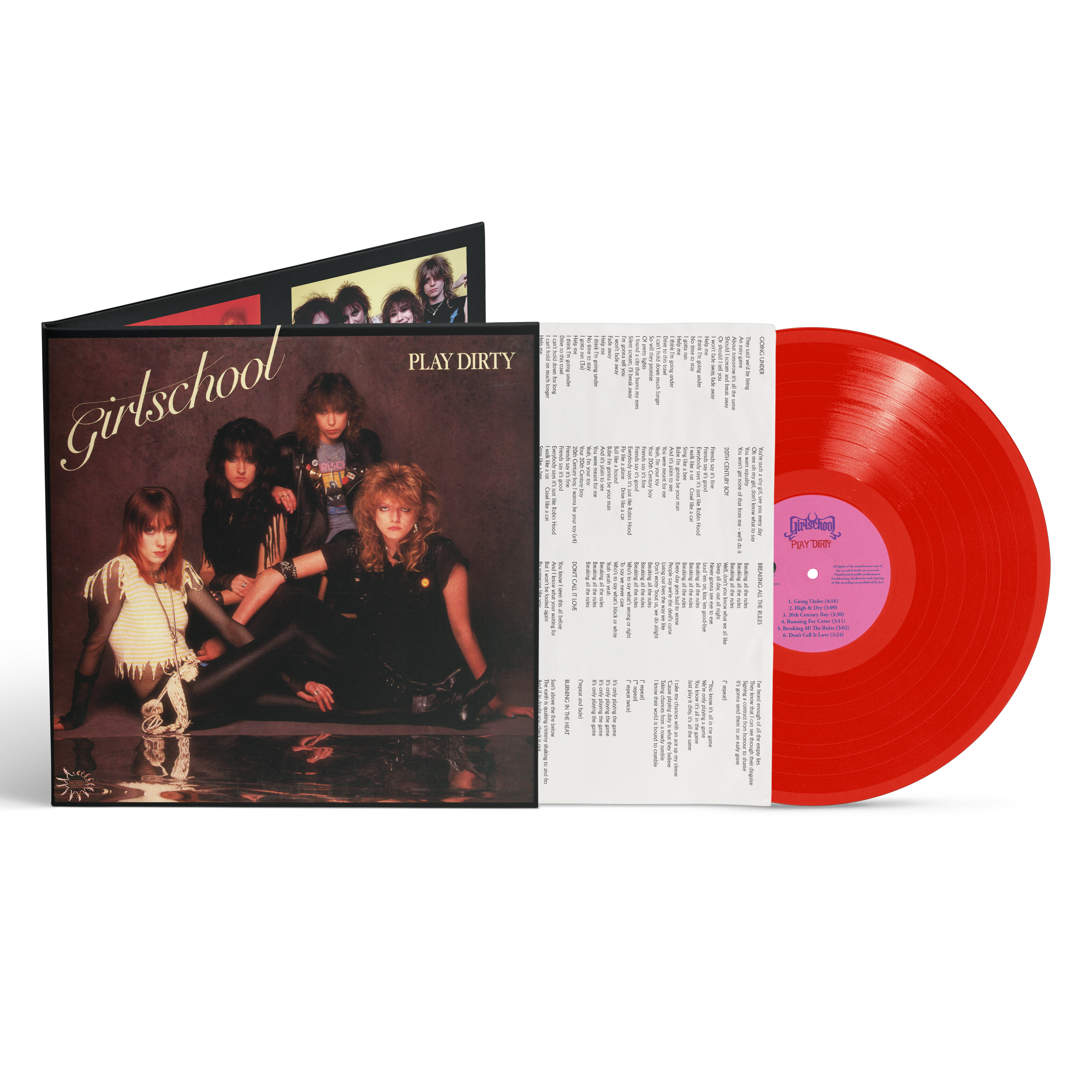 Girlschool - Play Dirty [LP] Red