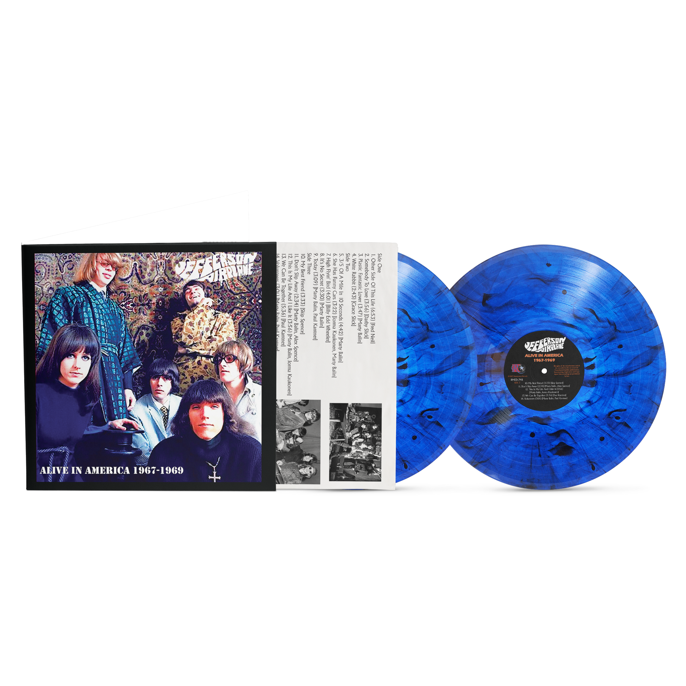 Jefferson Airplane - Alive In America 1967-1969 [2LP] Dark Blue Marble