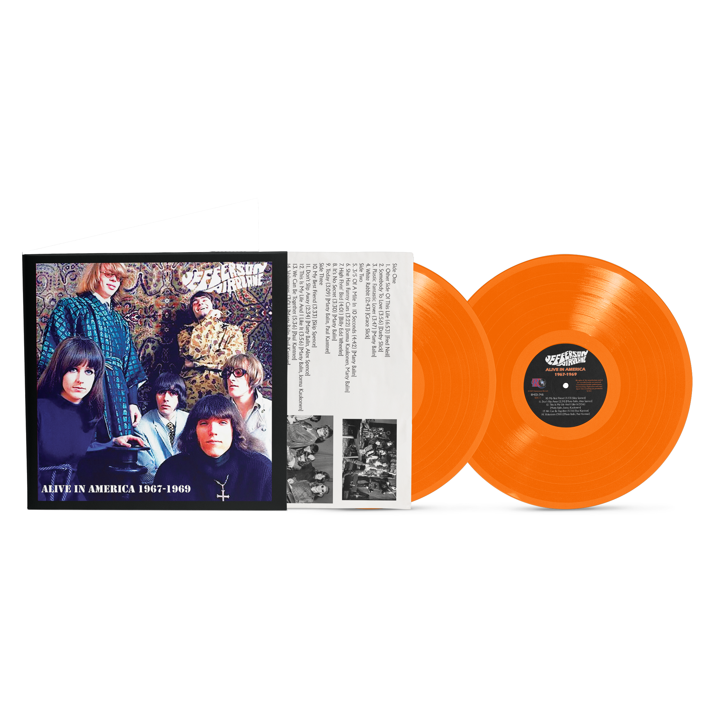 Jefferson Airplane - Alive In America 1967-1969 [2LP] Solid Orange