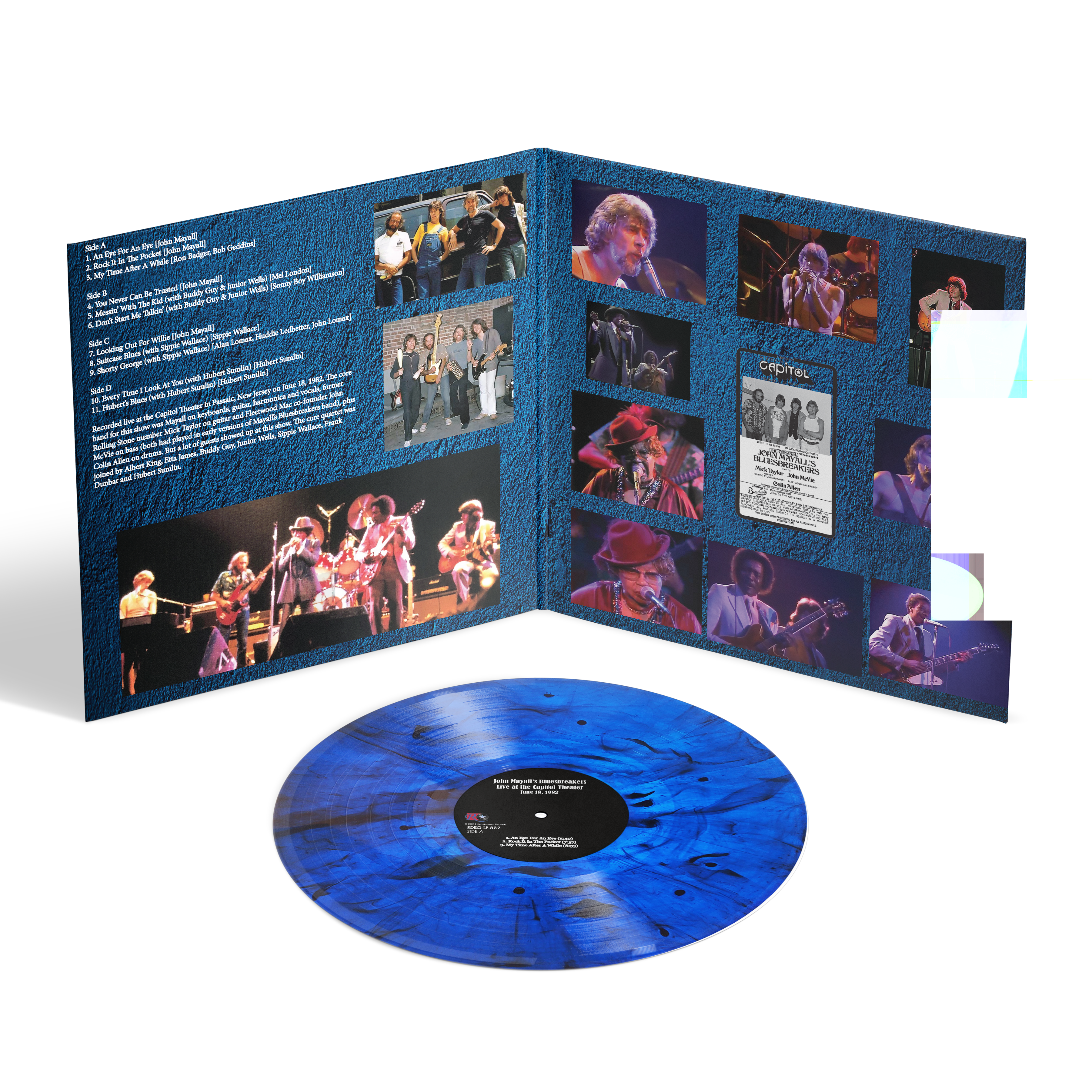 John Mayall's Bluesbreakers - Live at the Capitol Theater 06/18/82 - Set 1 [2LP] Blue Marble