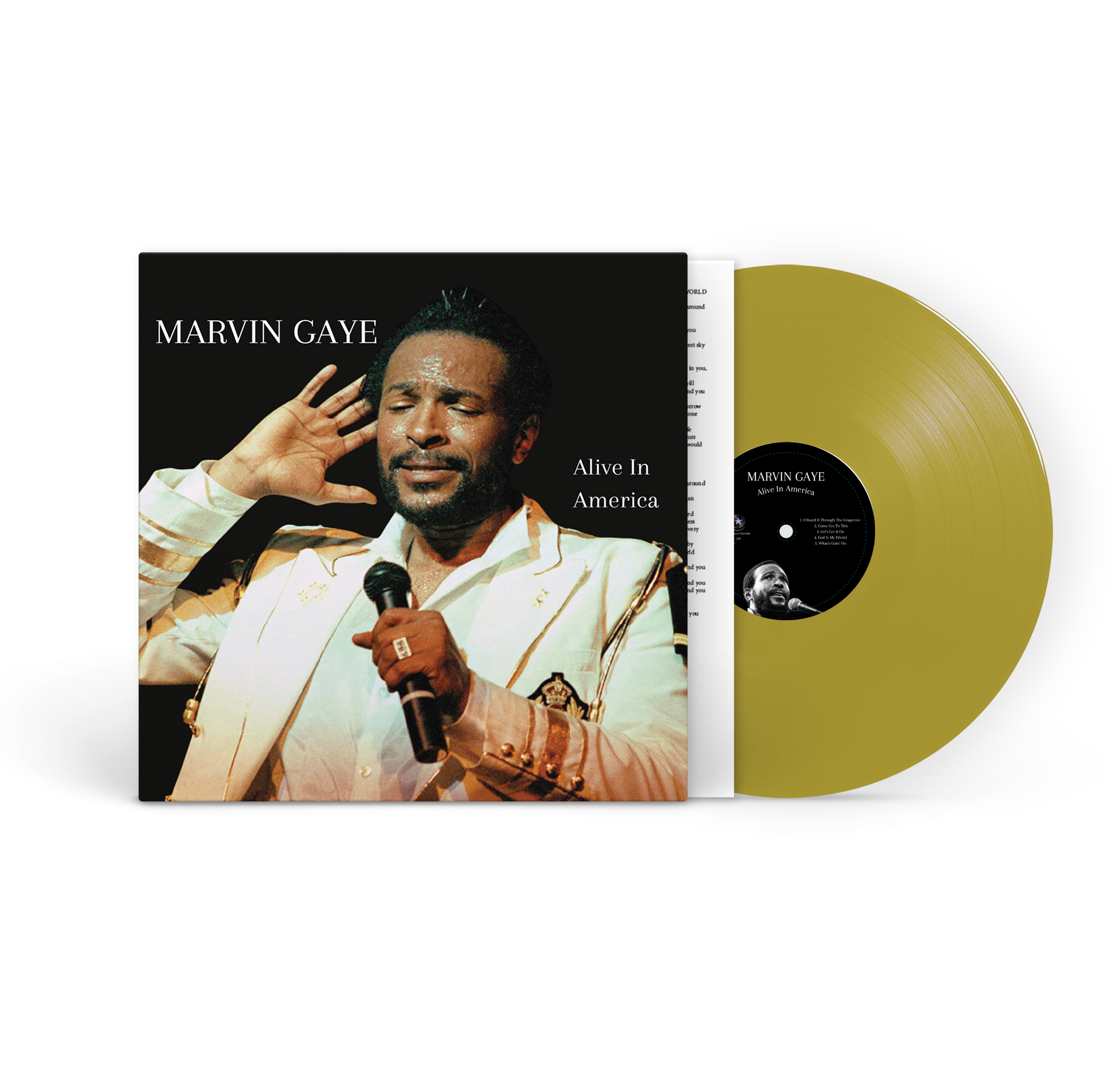 Marvin Gaye - Alive In America [2LP] Gold