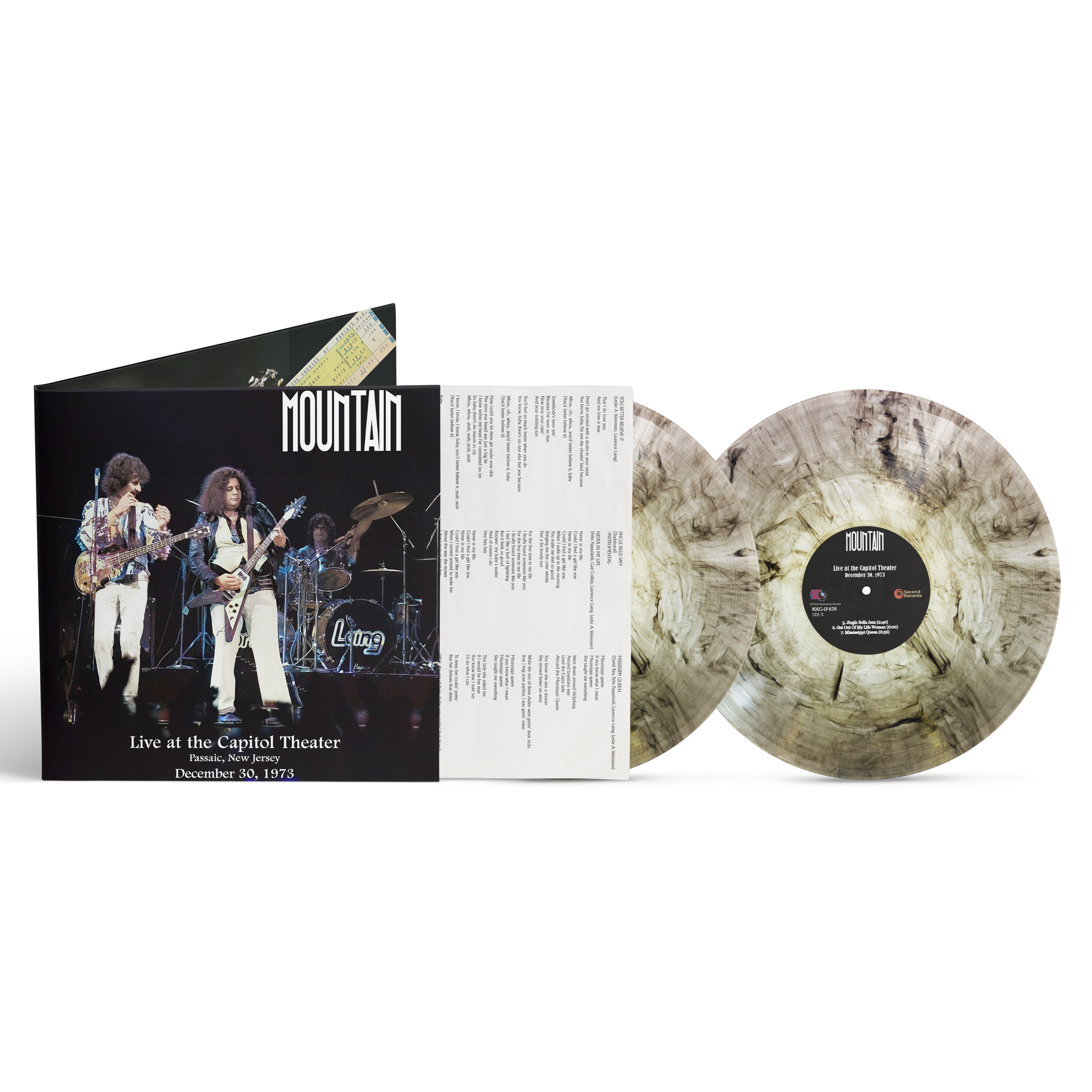 Mountain - Live at the Capitol Theater December 30, 1973 [2LP] - Clear Marble