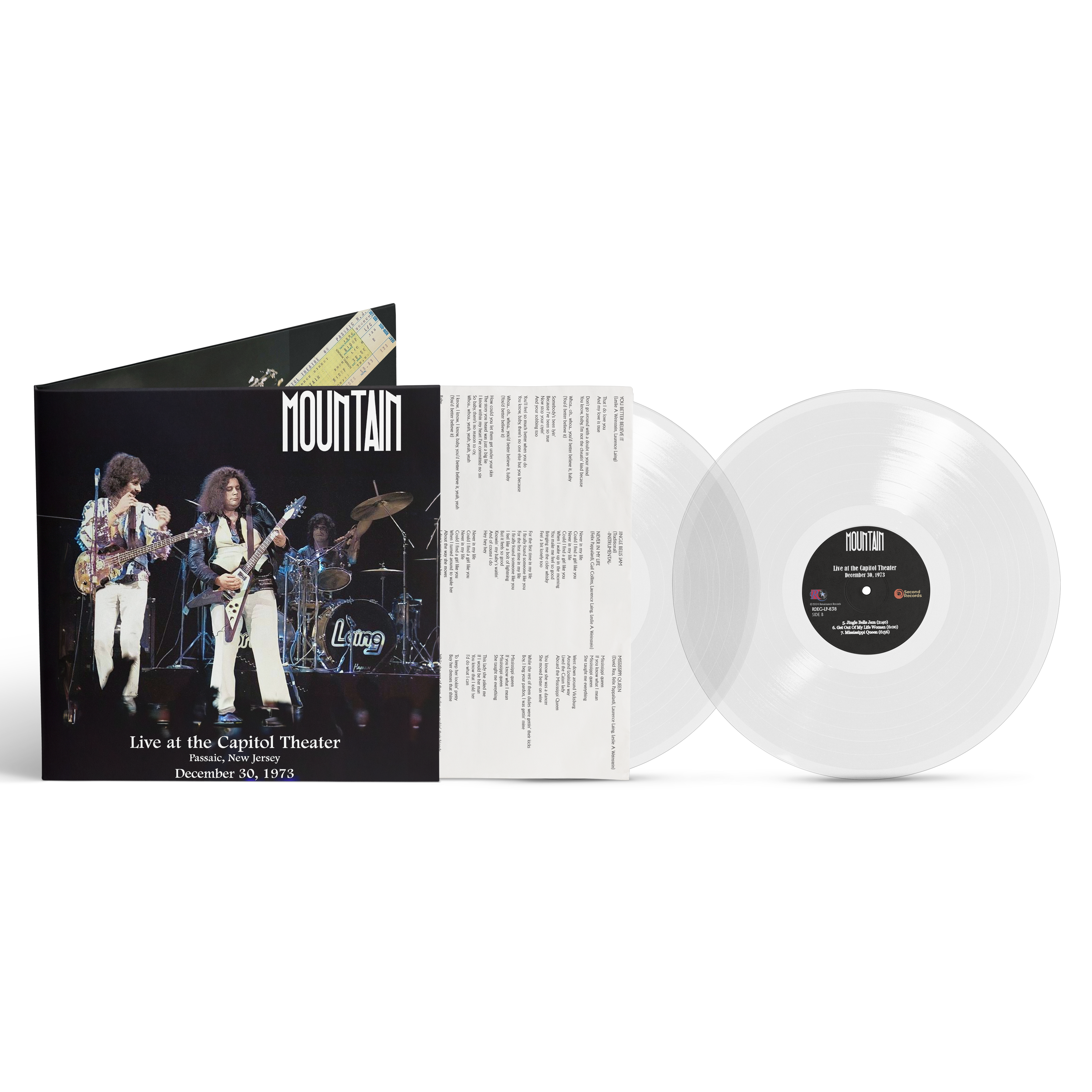 Mountain - Live at the Capitol Theater December 30, 1973 [2LP] - Clear