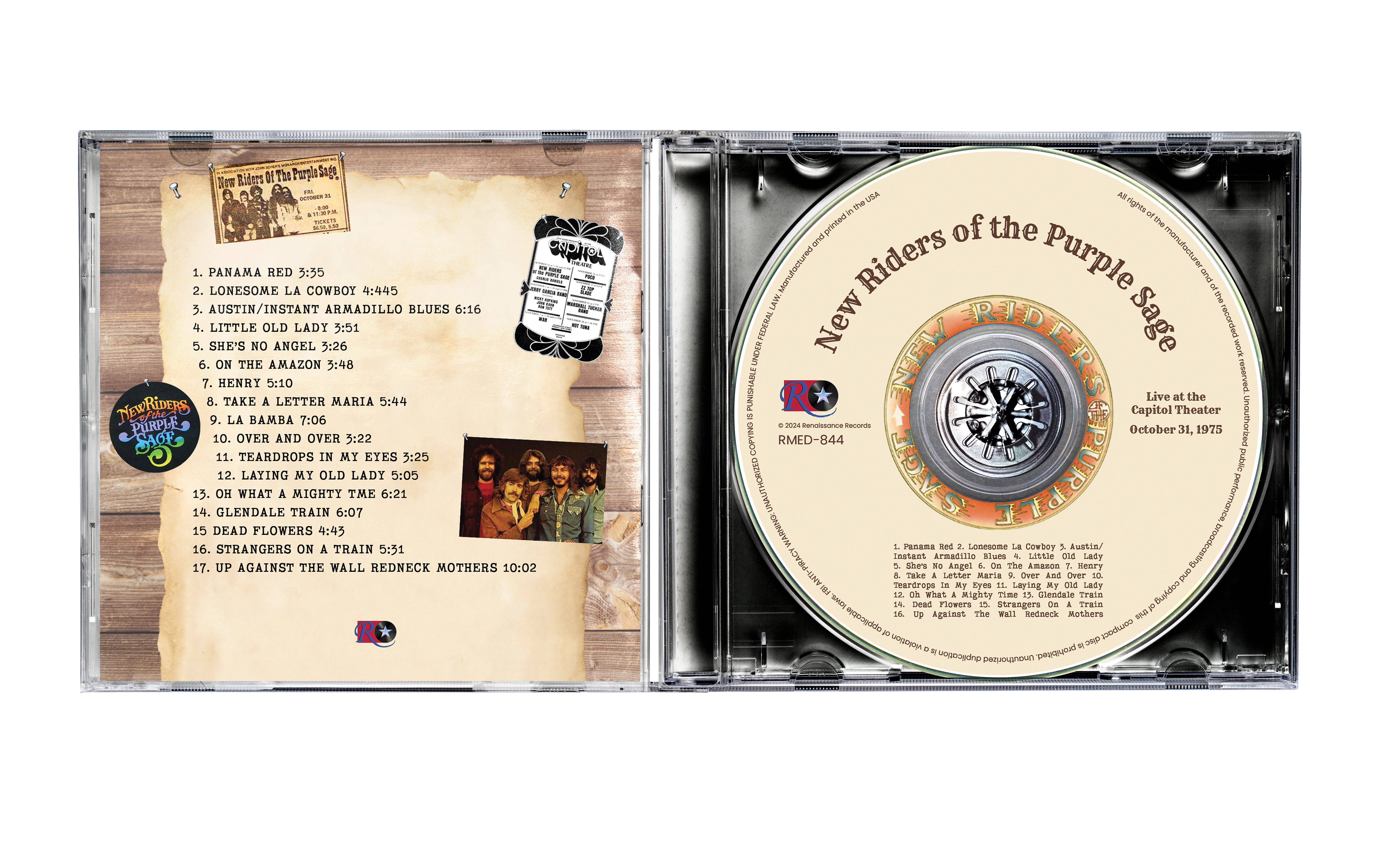 New Riders of the Purple Sage - Live at the Capitol Theater October 31, 1975 [CD]