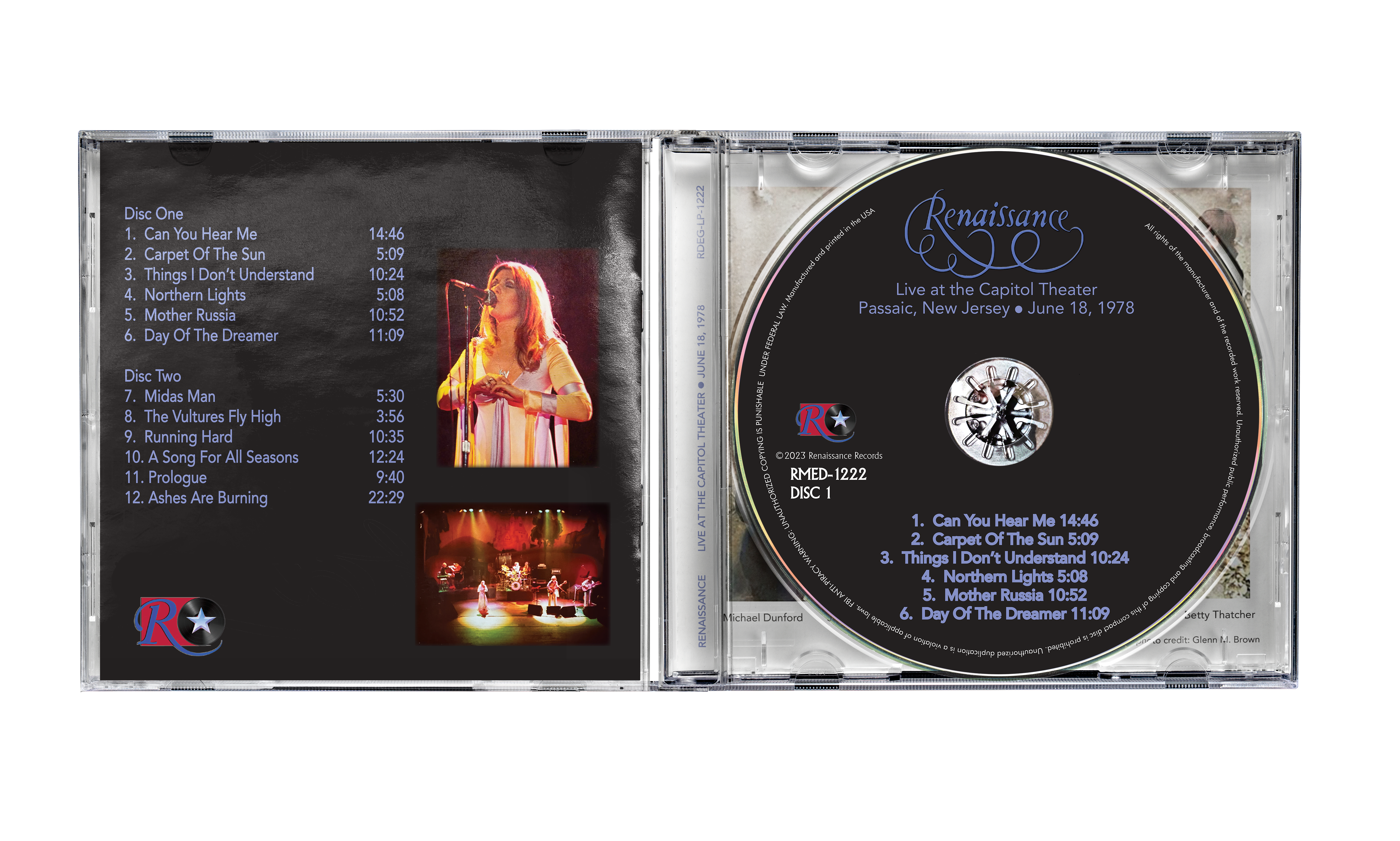 Renaissance - Live At The Capitol Theater Passaic, New Jersey June 18,1978 [CD]