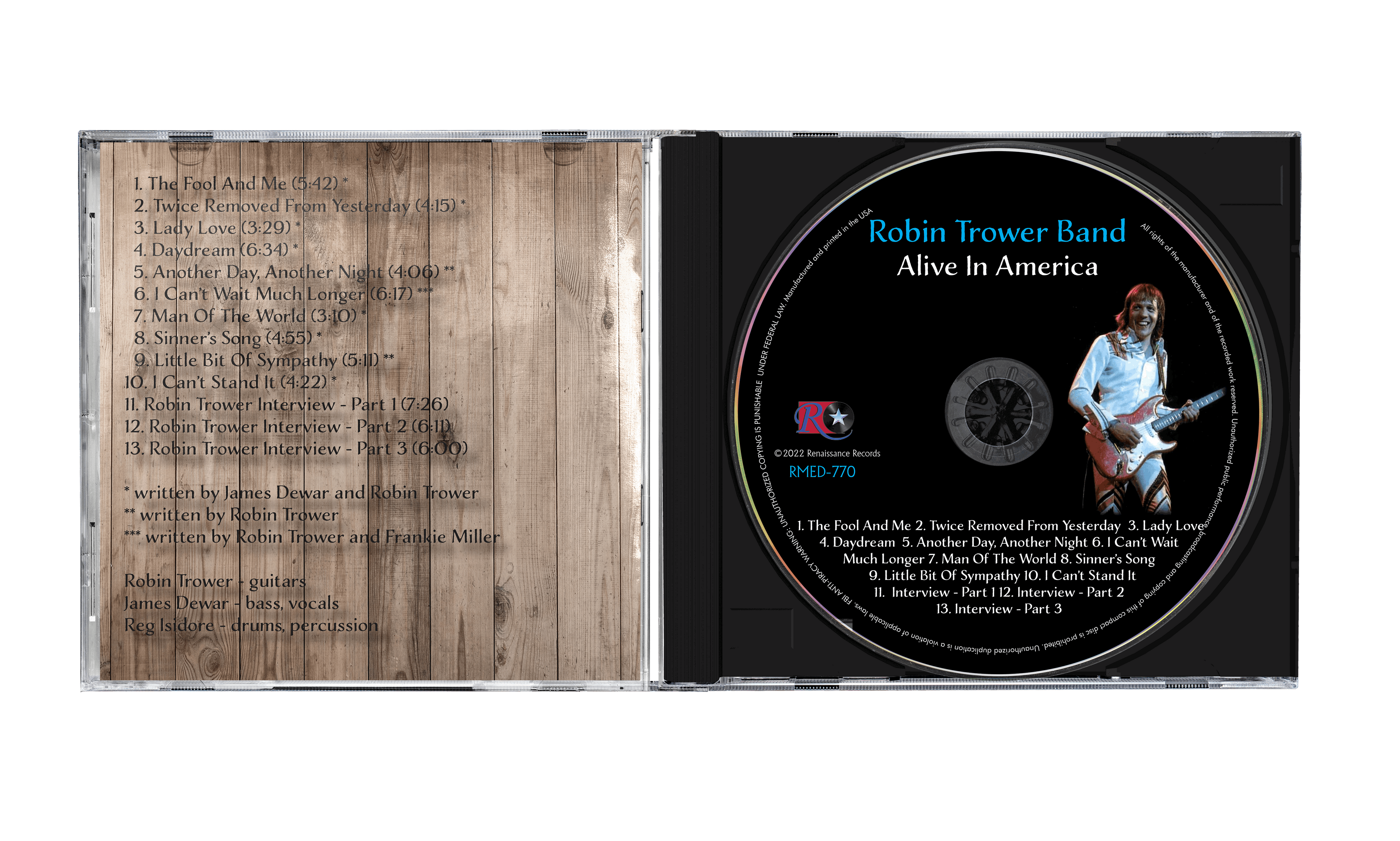 Robin Trower Band - Alive In America 1973 [CD]