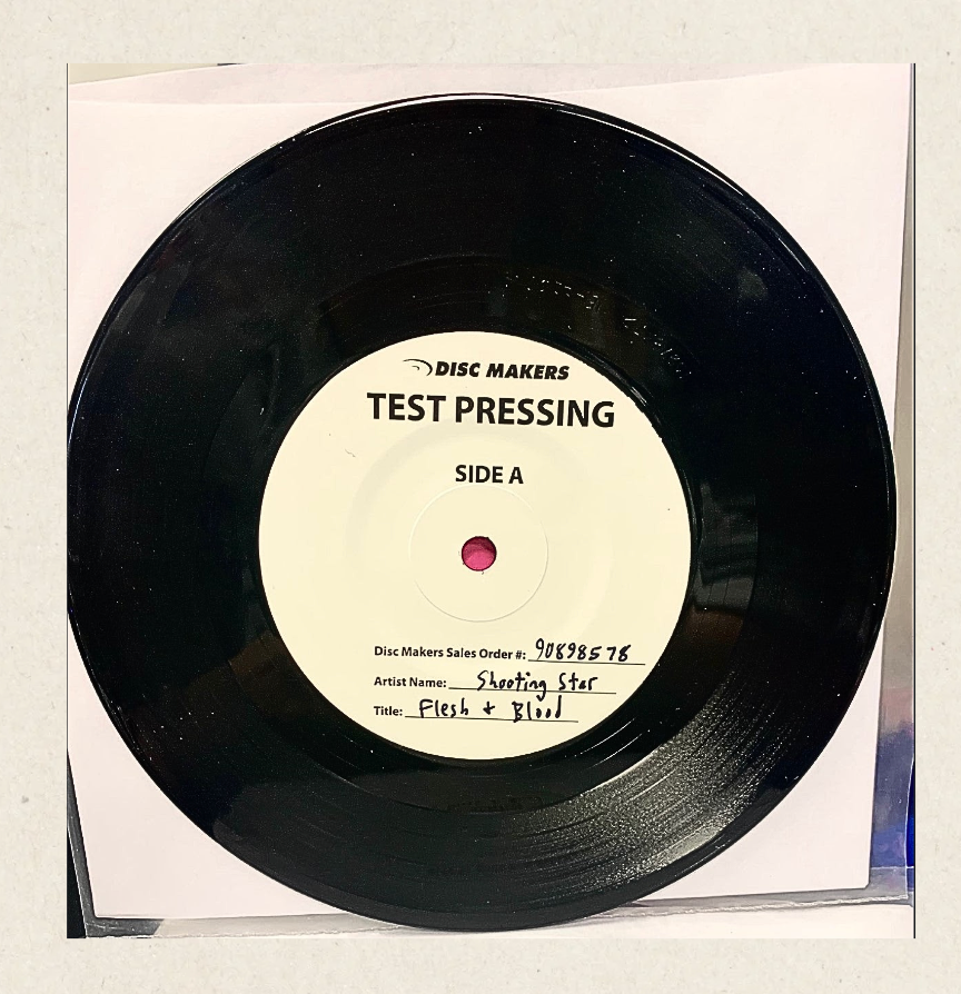 Shooting Star - Flesh And Blood/Don't Walk Away [7"LP/33 1/3 RPM] Vinyl Single Test Pressing