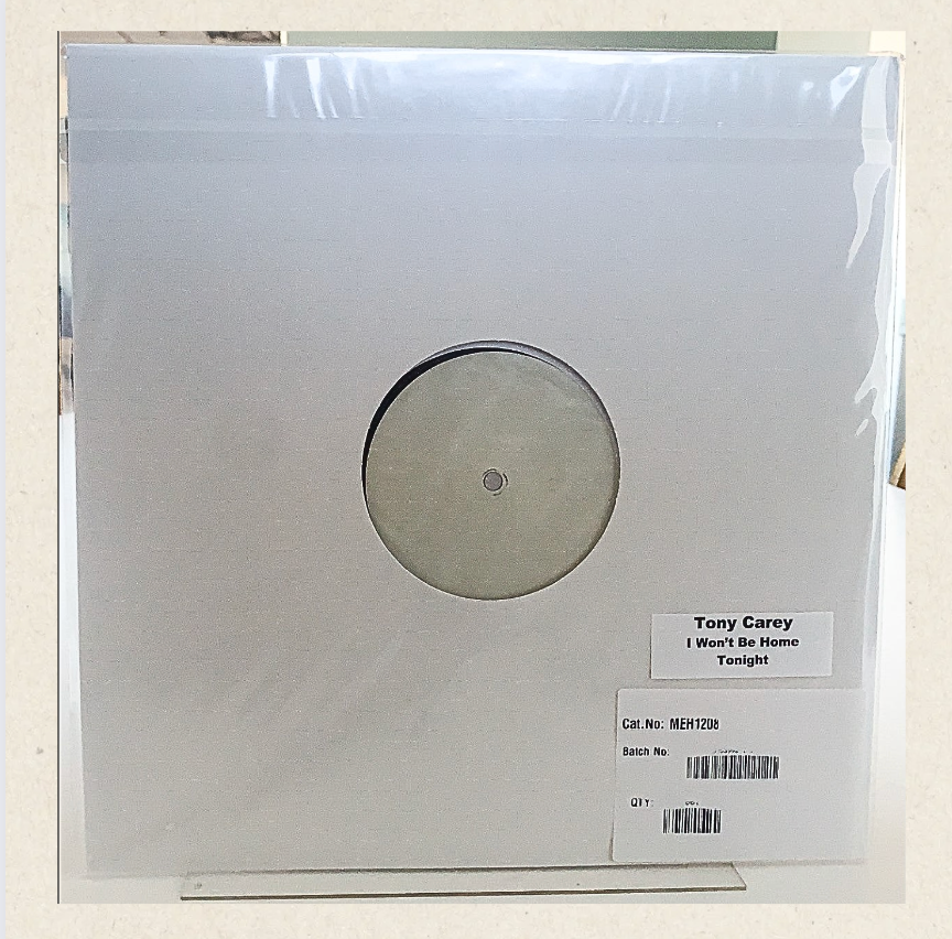 Tony Carey - I Won't Be Home Tonight [LP] Test Pressing - Renaissance Records US