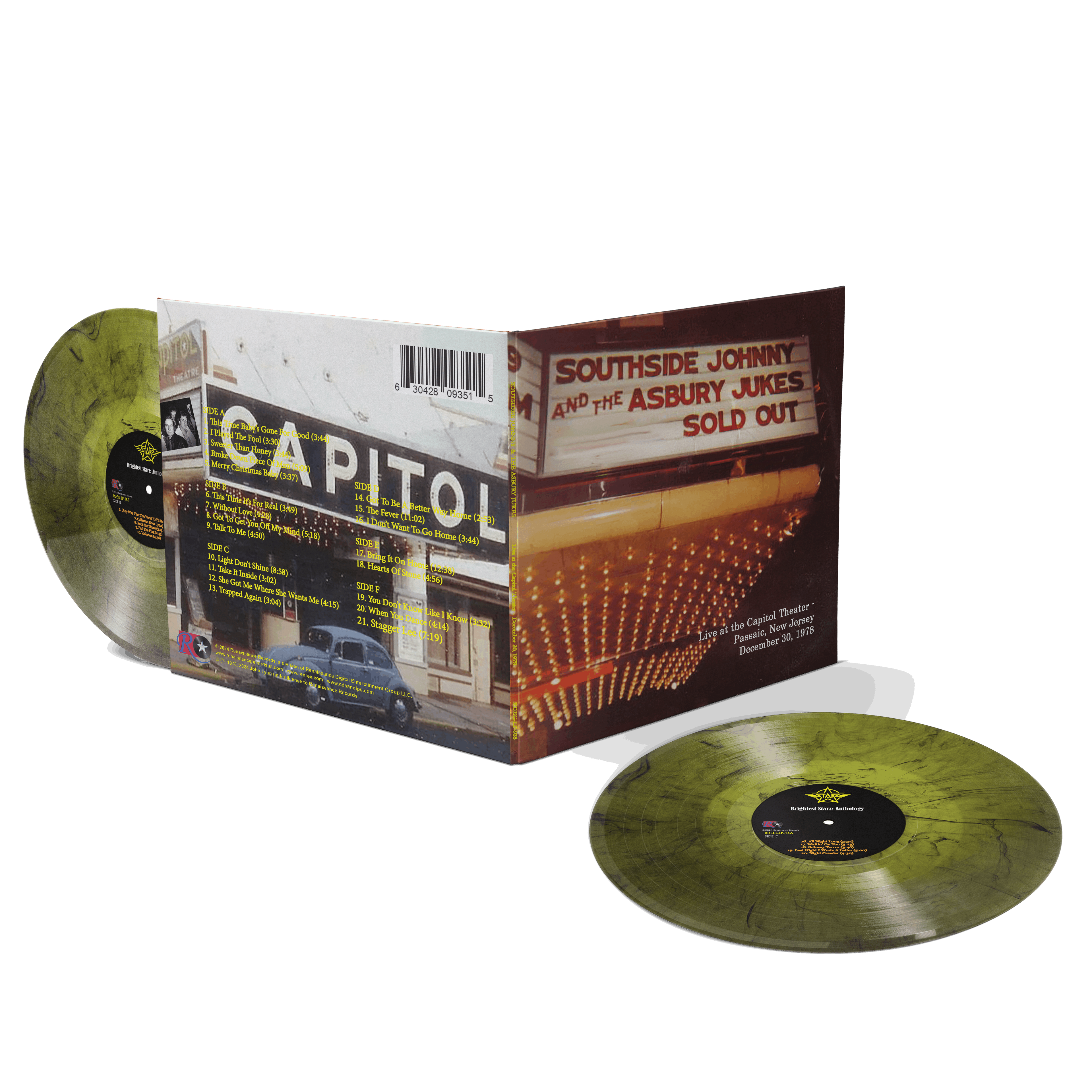 Southside Johnny & The Asbury Jukes - Live At The Capitol Theater [3LP] Yellow Marble