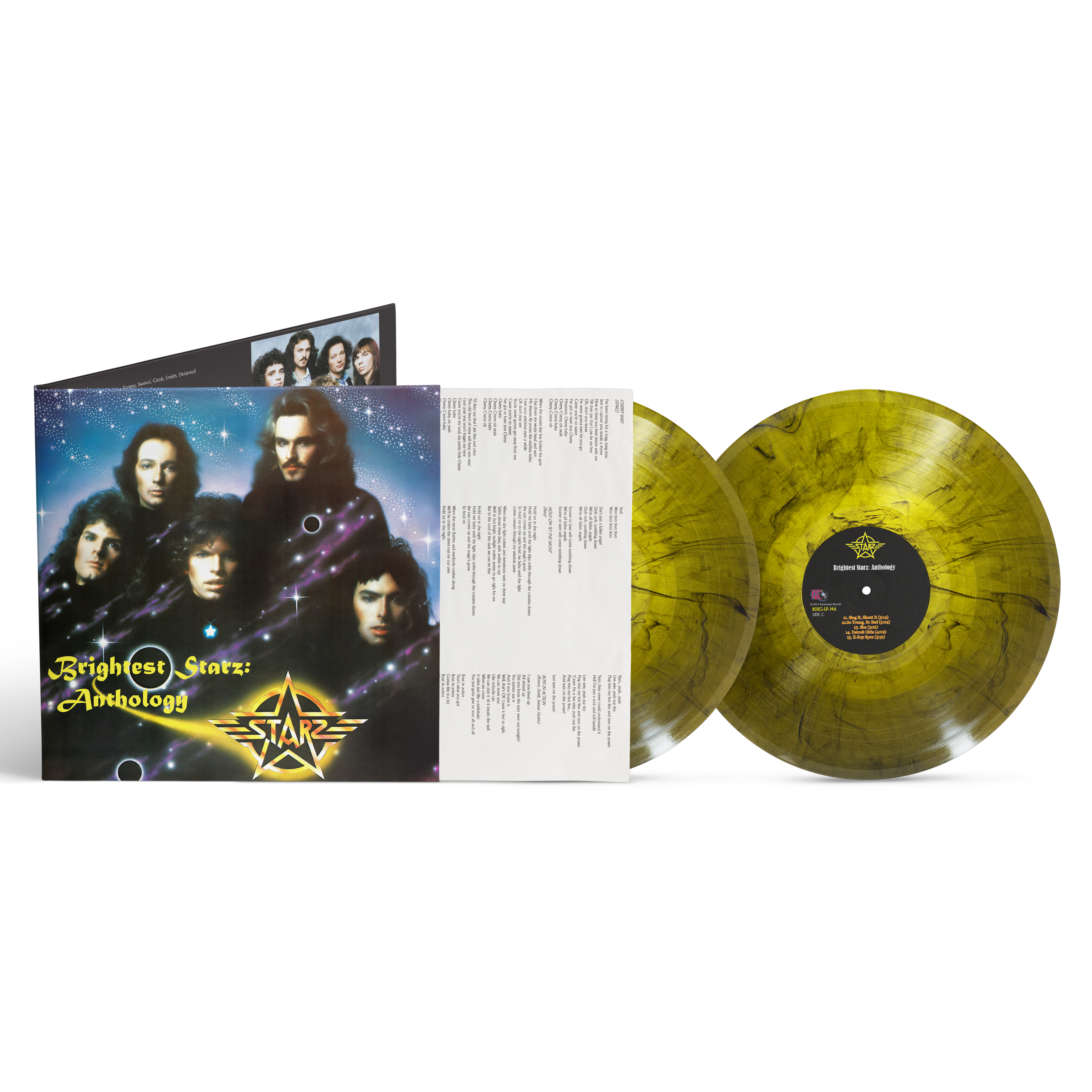 Starz - Brightest Starz: Anthology [2LP] Yellow Marble