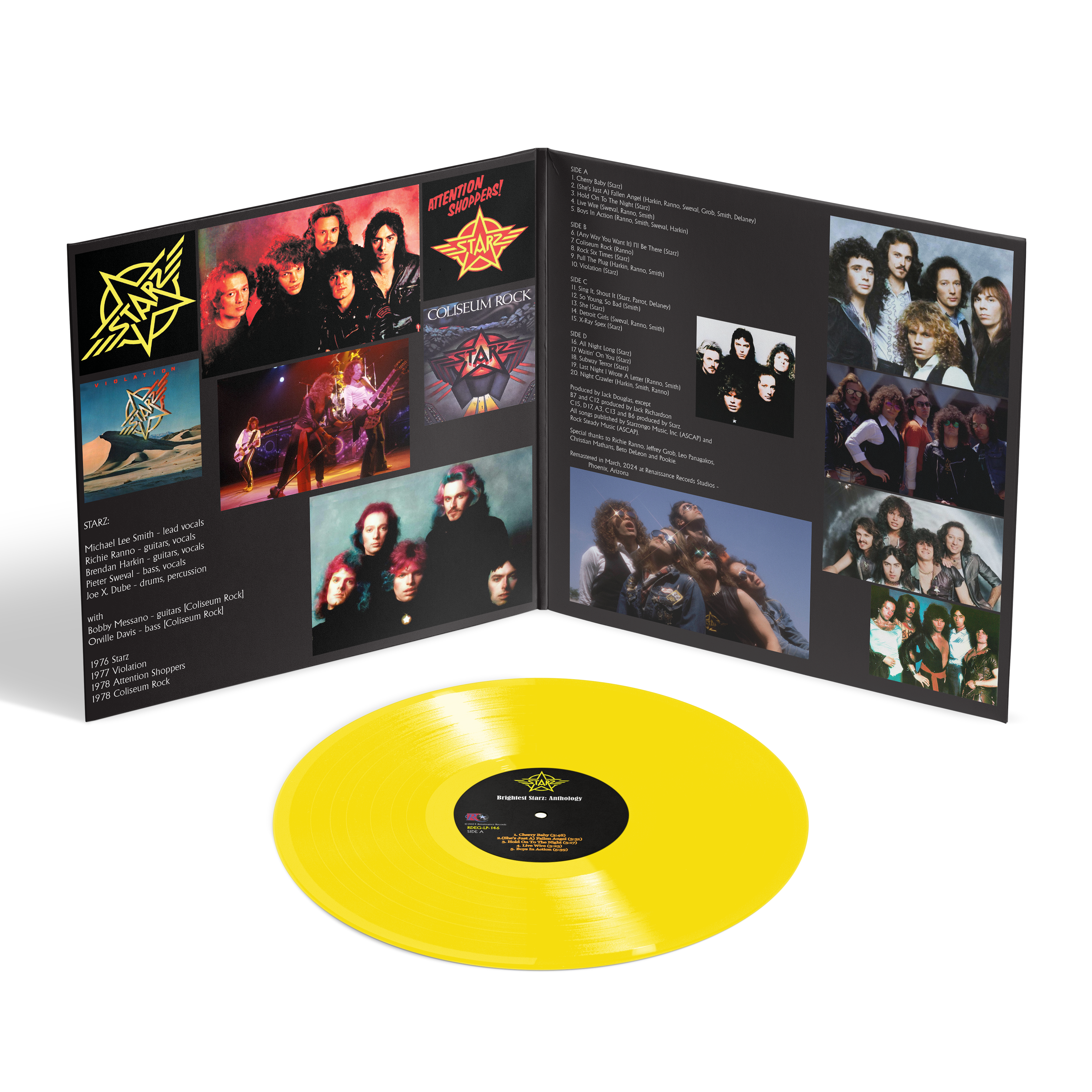 Starz - Brightest Starz: Anthology [2LP] Yellow