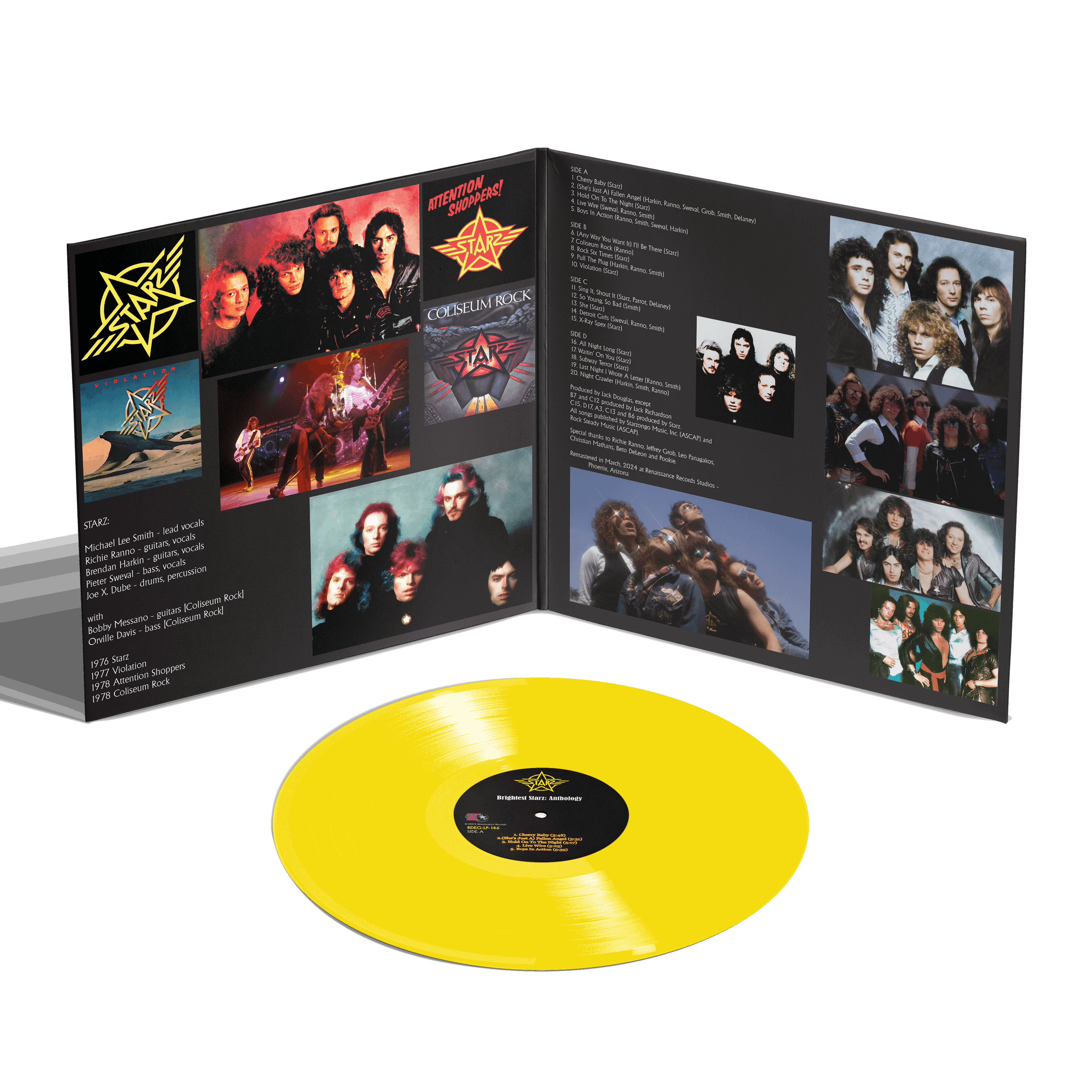 Starz - Brightest Starz: Anthology [2LP] Yellow