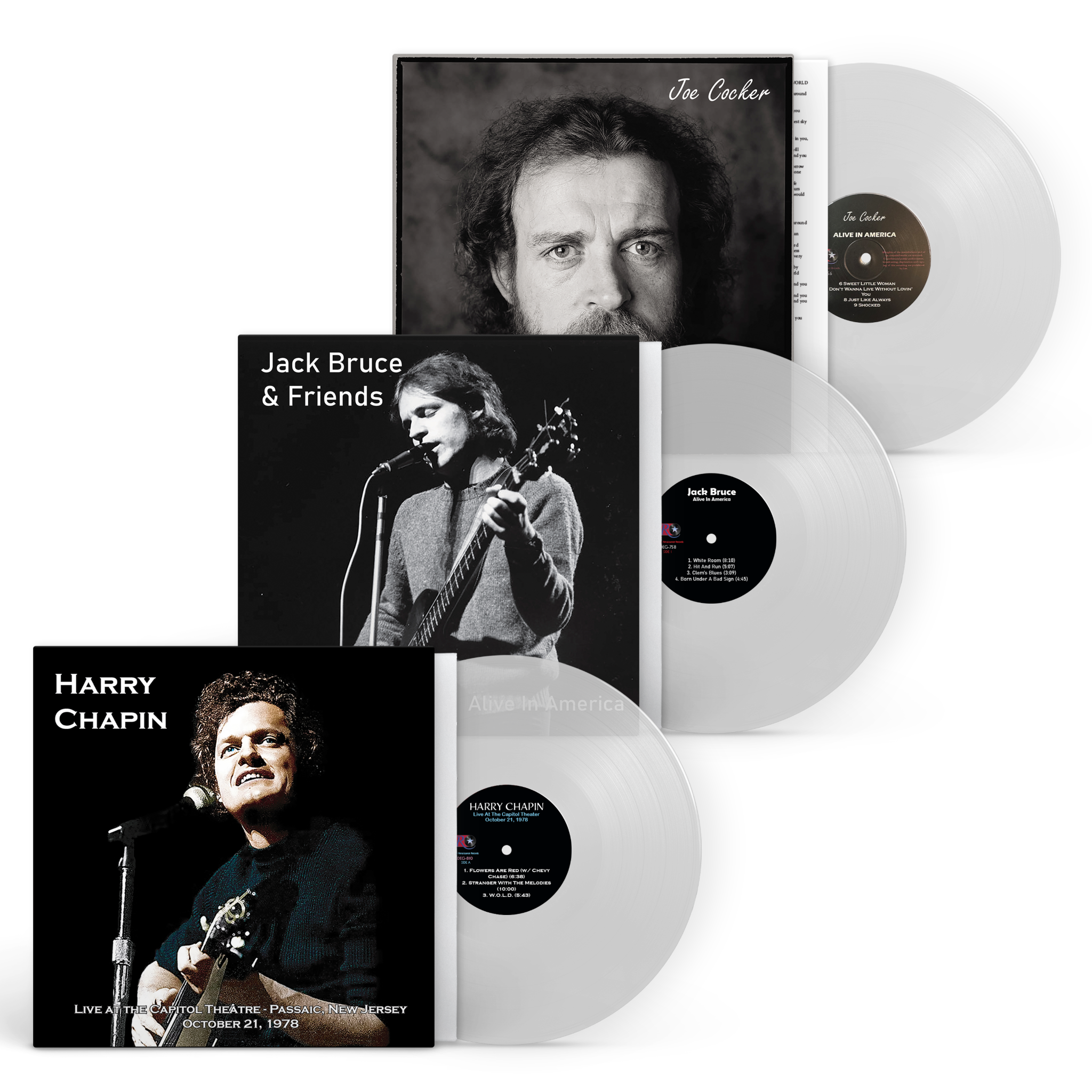 Singer Songwriter Legends Bundle - Harry Chapin, Jack Bruce, & Joe Cocker