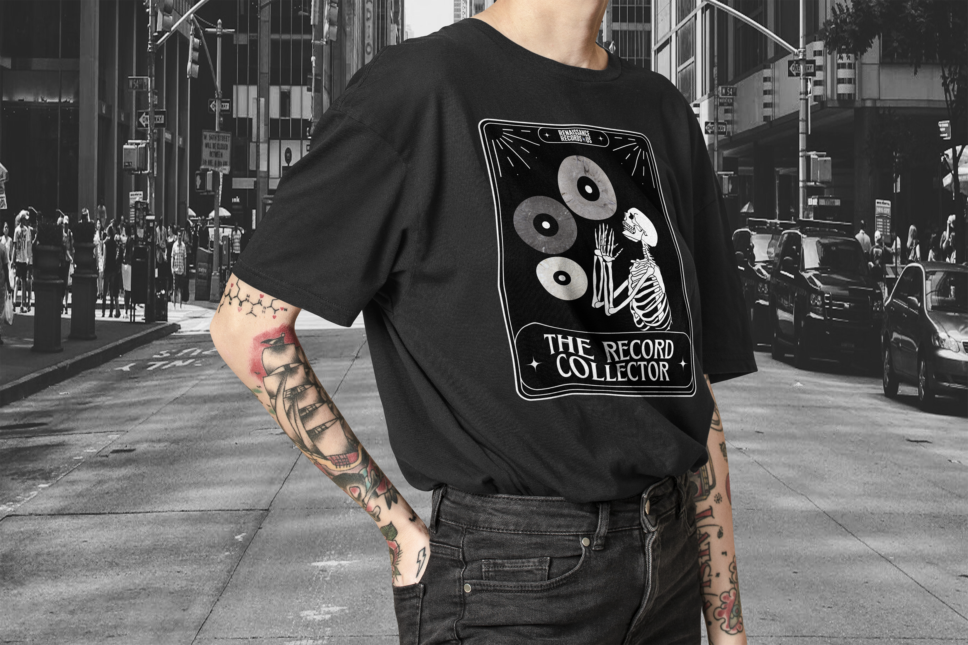 The Record Collector Tarot Shirt | RRUS Limited Edition Halloween Collection